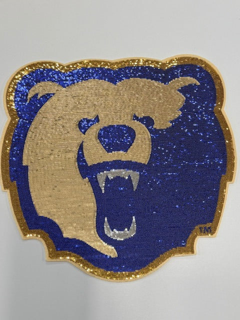 Morgan Bear Sequin Iron On Patch