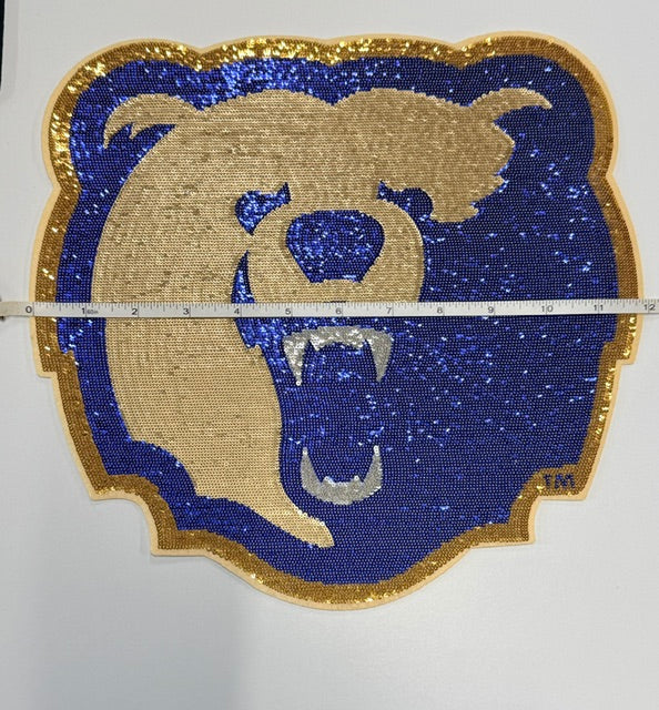 Morgan Bear Sequin Iron On Patch