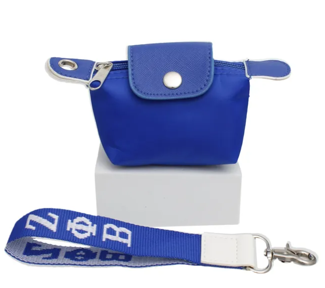ΖΦΒ Nylon Wristlet Mini Pouch