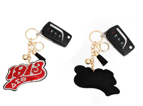 1913 Red Padded Keychain