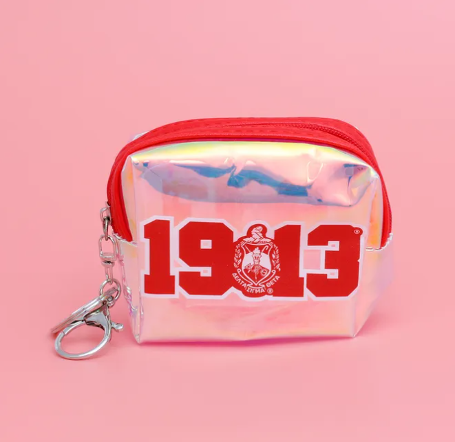 1913 Iridescent Zipper Pouch