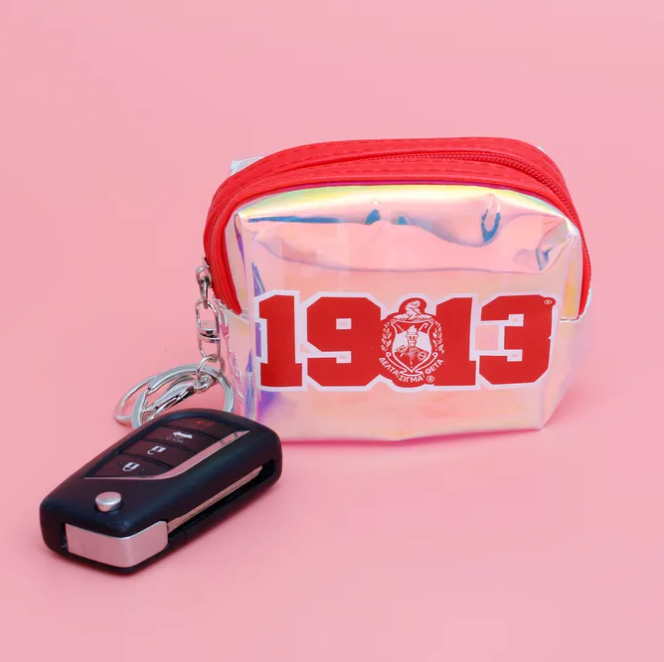 1913 Iridescent Zipper Pouch