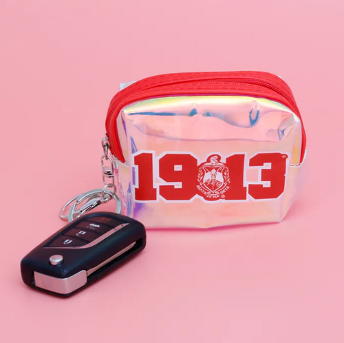 1913 Iridescent Zipper Pouch