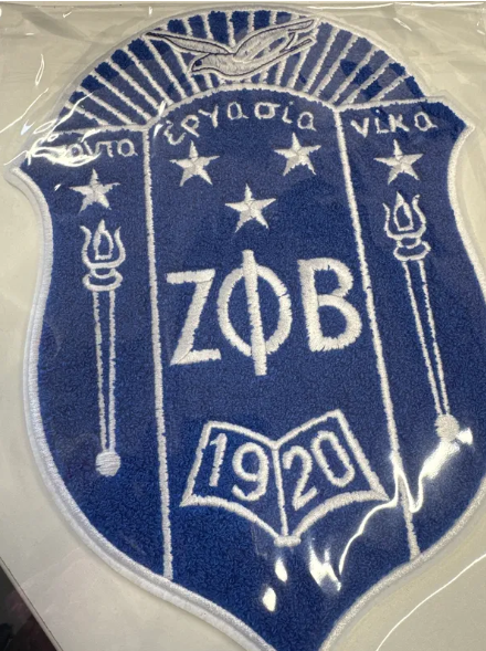 Lrg. Zeta Shield Iron-On Patch