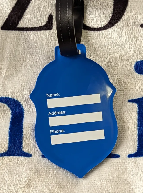 Zeta Shield Luggage Tag