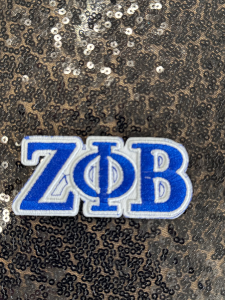 ZΦΒ Classic Letter Iron-On Patch