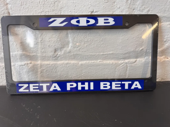 ΖΦΒ Plastic License Plate
